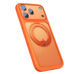 2.5mm Thick Matte Magnetic 360 Rotating Stand Phone Case for iPhone 17 18 Series
