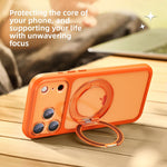 2.5mm Thick Matte Magnetic 360 Rotating Stand Phone Case for iPhone 17 18 Series