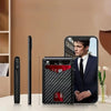 Men's RFID Blocking Leather Card Holder with Auto Eject