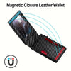 Men's RFID Blocking Leather Card Holder with Auto Eject
