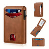 Men's RFID Blocking Leather Card Holder with Auto Eject