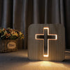 Solid Wood LED Night Lamp