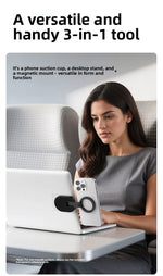 Magnetic carabiner phone holder